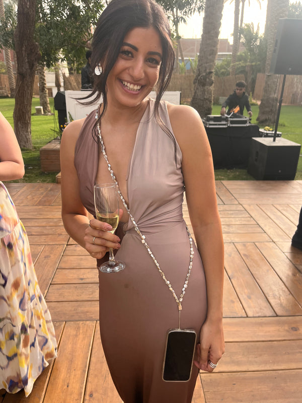 Nugrace Phone Chain worn by customer