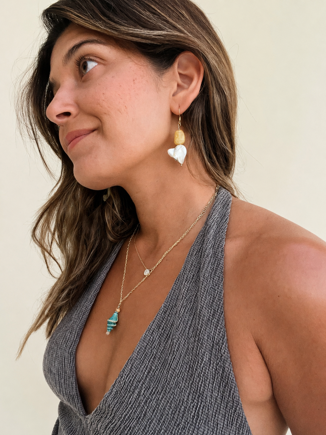 Sunstone Earring
