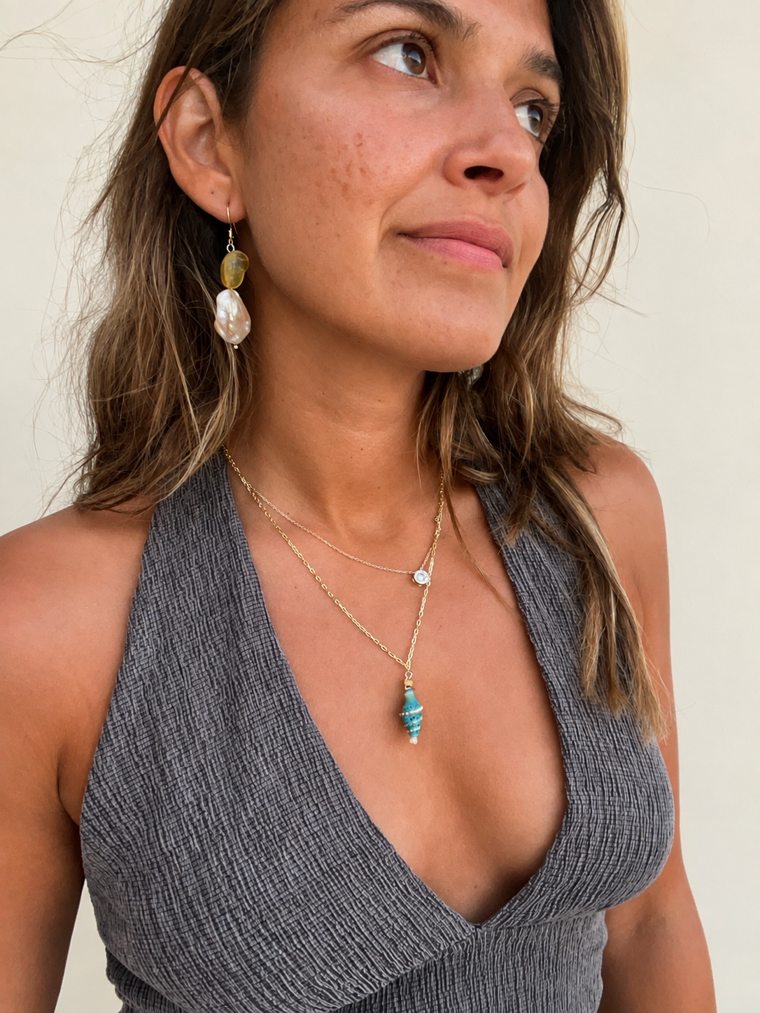 Sunstone Earring
