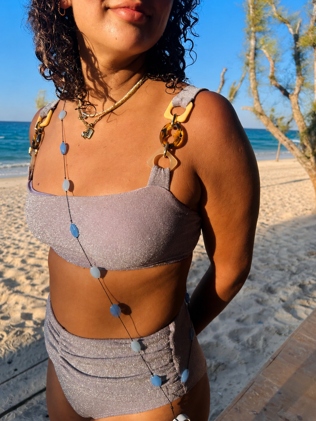 Blued Tied Phone Chain
